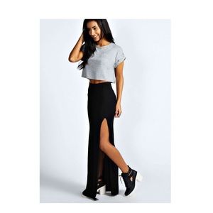 Split side maxi skirt