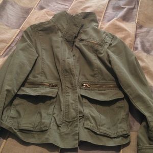 Womens gap hunter green army jacket