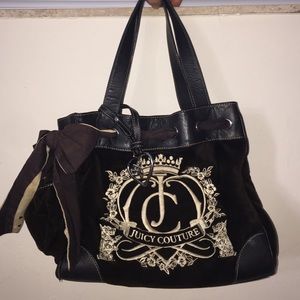 AUTHENTIC Juicy Couture  Black and Beige Purse