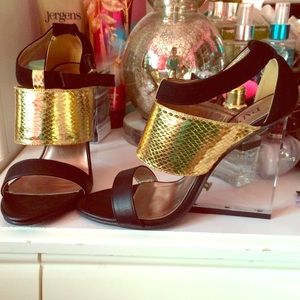 Paper Fox Lucite Sandals