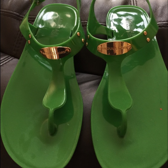 Green Michael kors sandals