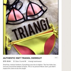 Authentic triangl swimsuit