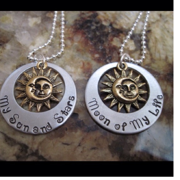 * SET OF 2! * MOON OF MY LIFE "  necklaces FIRM