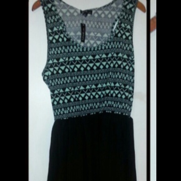 Aztec/black tank dress / Size 2x (fits like xl/1x)
