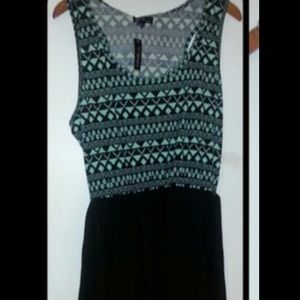 Aztec/black tank dress / Size 2x (fits like xl/1x)