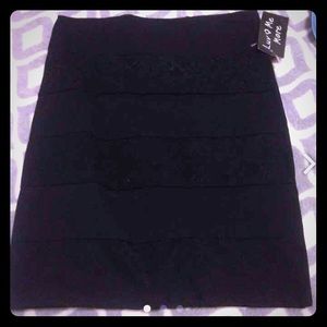 Black pencil skirt
