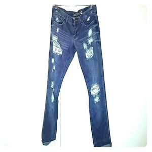 Alloy apparel revolt distressed denim