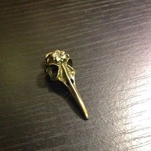 Bronze Hummingbird Skull Charm 💫