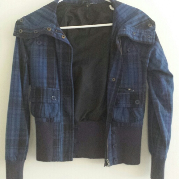 Plaid blue jacket