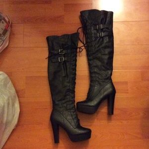 Black lace boots!