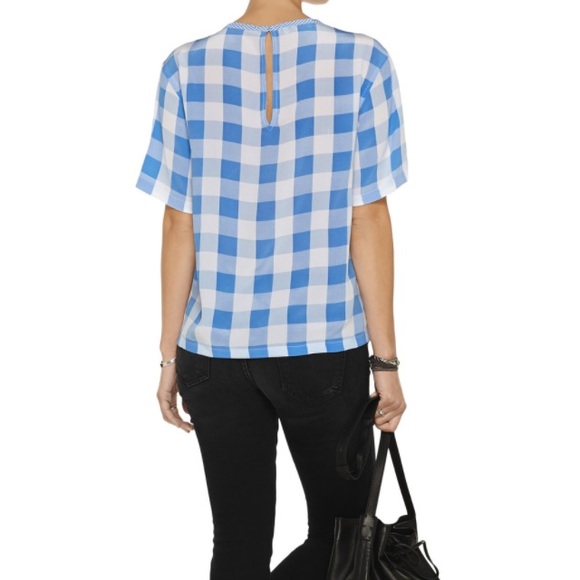 NWTs Equipment Logan Blouse with Contrast - Picture 2 of 4