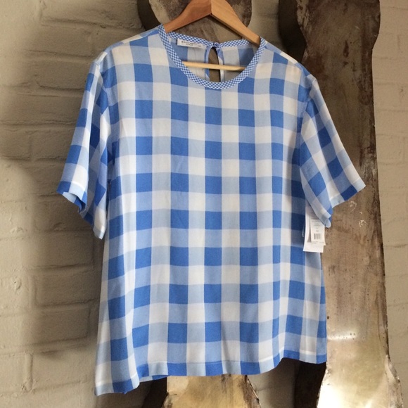 NWTs Equipment Logan Blouse with Contrast - Picture 4 of 4