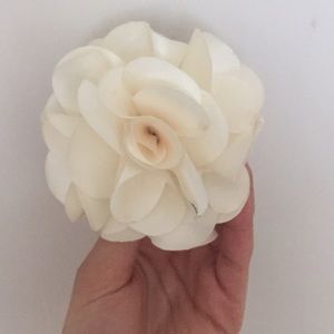Cream white flower (for hair, kind of like a bow)
