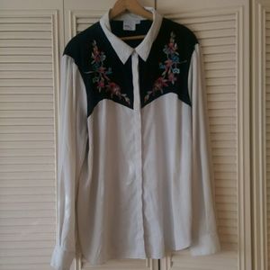 Floral cowboy shirt