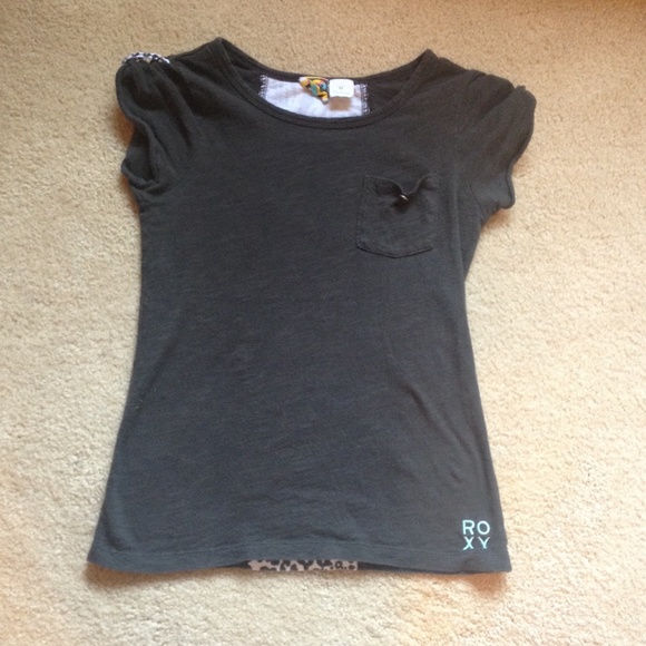 Kids roxy tee with Ruched sleeves