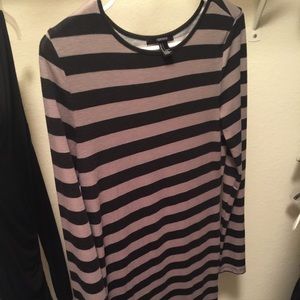 Black & Grey striped dress
