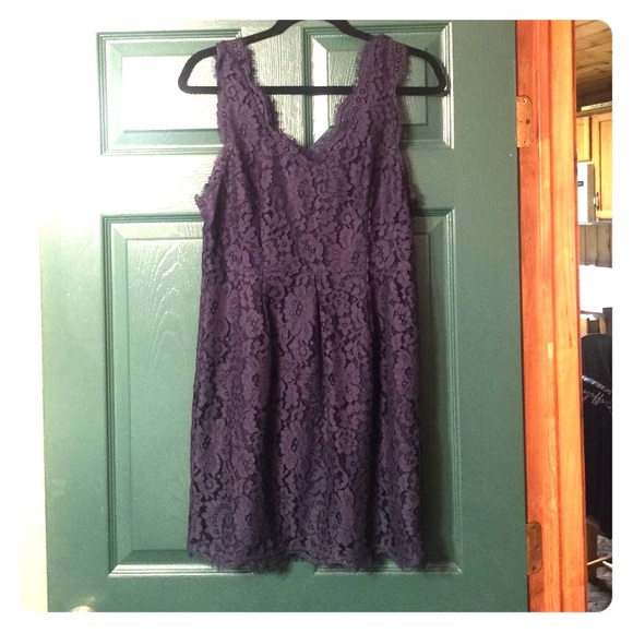 Gorgeous all lace navy blue dress!