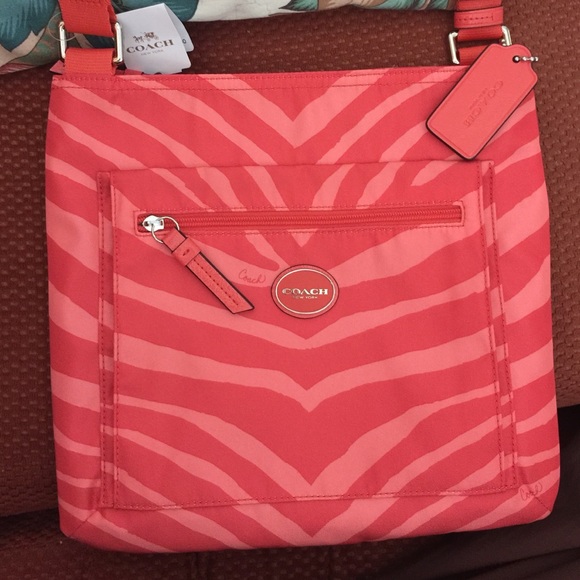 New Hot orange zebra file bag cross body bag - Picture 2 of 4