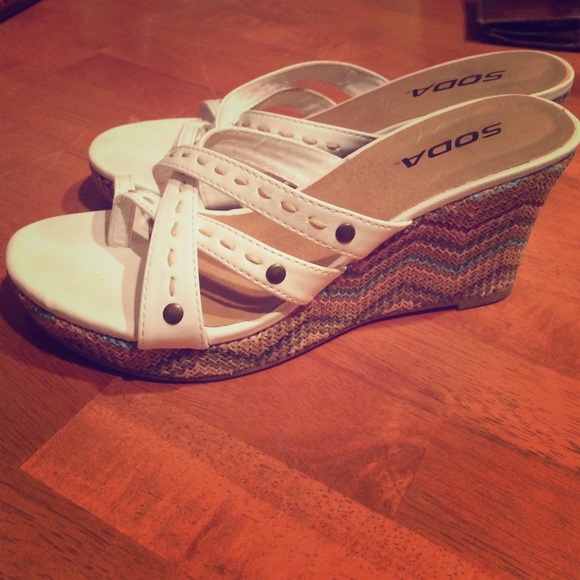 Cute white wedges