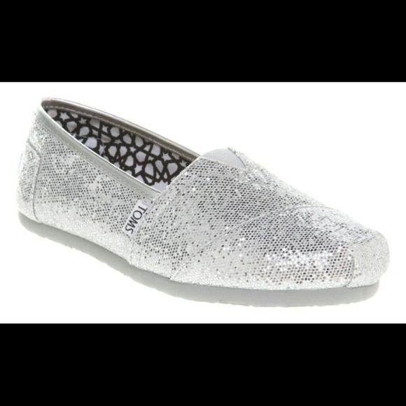 Silver sparkley toms