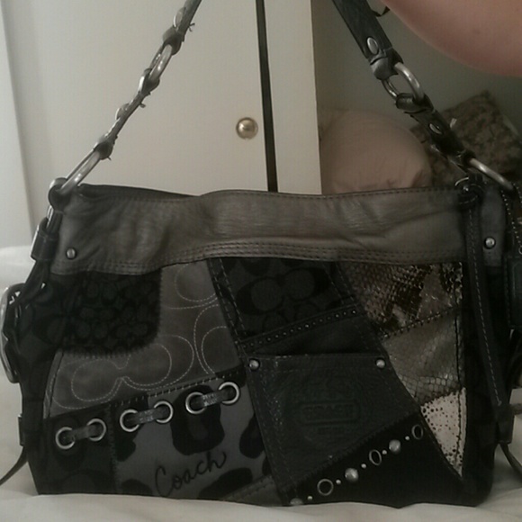 Authentic patchwork Coach purse
