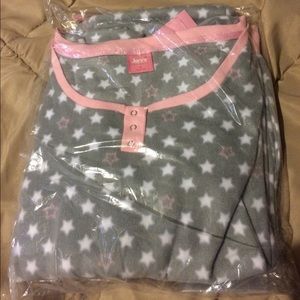 JENNI Grey and Pink Geo Star Pajamas