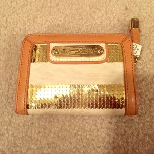 Gold Betsey Johnson wallet