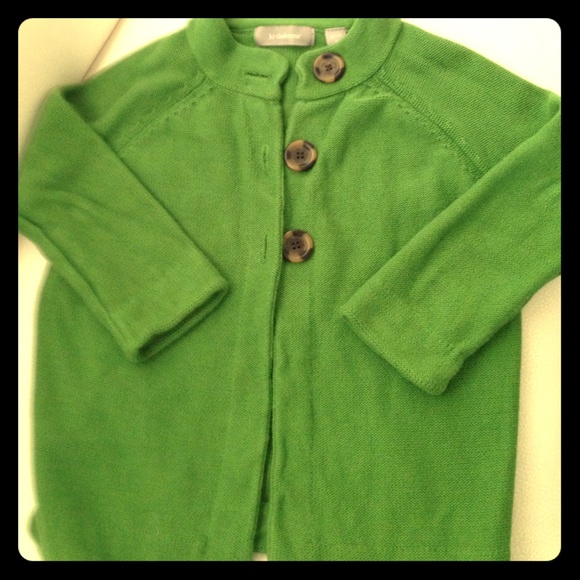 Green cardigan