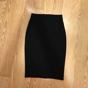 Black pencil skirt