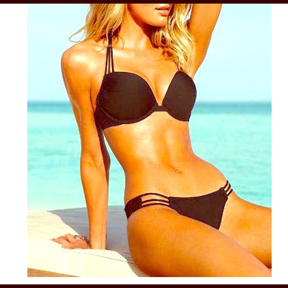 Black Strappy Bikini