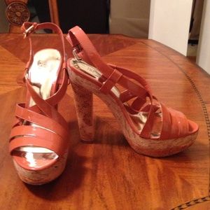 Sale! I.N.C - Platform Sandal - Soft Orange