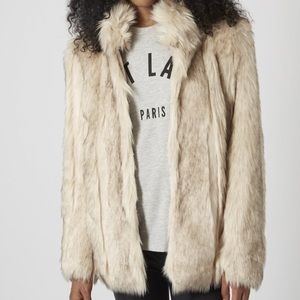 Awesome! Topshop fur vest mid length sz 8 Awesome! Topshop fur vest mid length sz 8