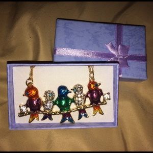 Betsey Johnson Rhinestone 15' INCH Necklace