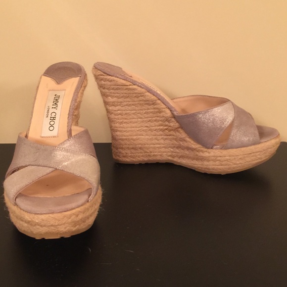 Jimmy Choo silver espadrilles - Picture 2 of 4