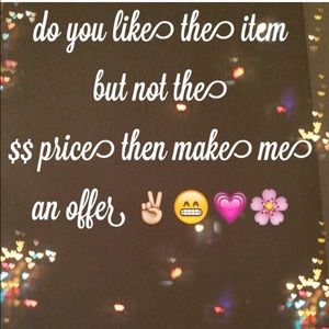 ACCEPTING REASONABLE OFFERS