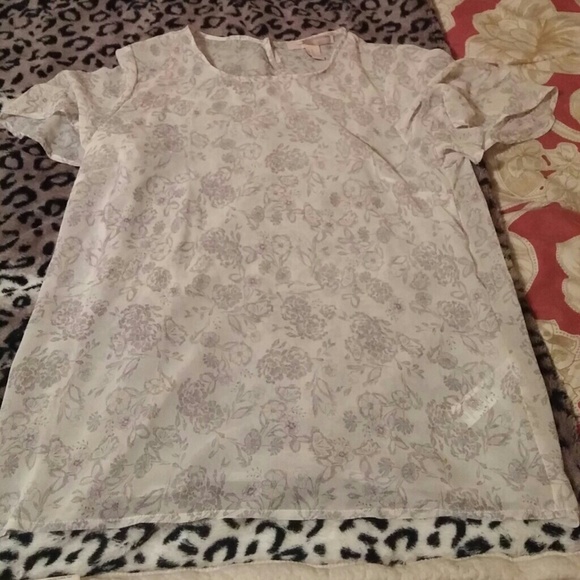 Sheer white top