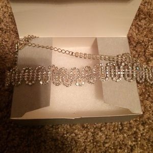 Caché crystal choker necklace