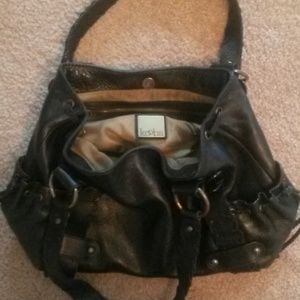 100%leather black Kooba with suede lining