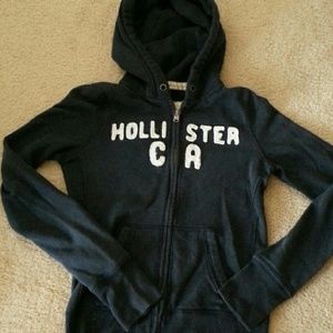 Navy blue hooded sweatshirt