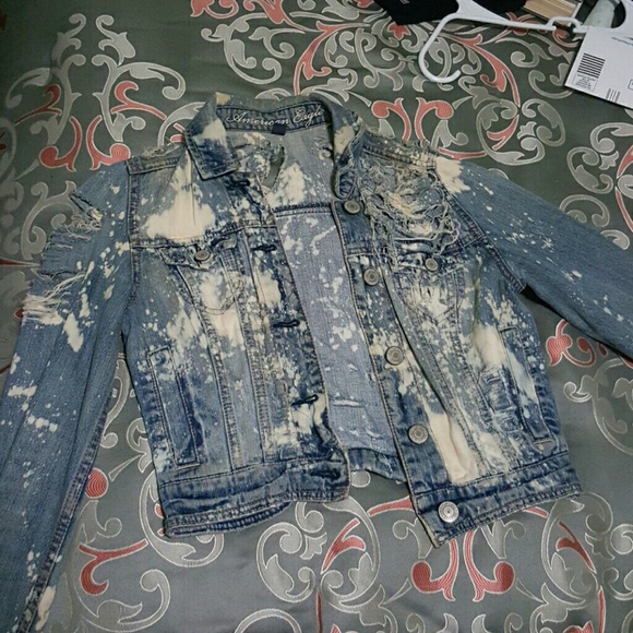 Hand made destroyed Jean jacket