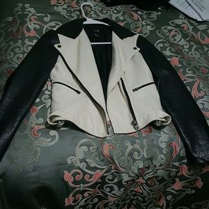 Faux leather jacket