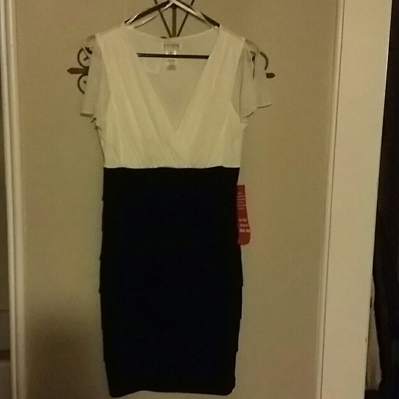 Black & white cocktail dress