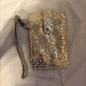 Gold Cheetah Print ID Holder