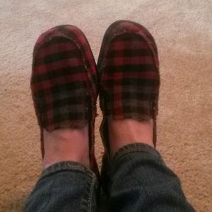 Plaid loafers