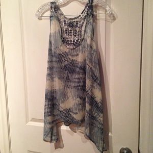 Flowy summer tye dye top