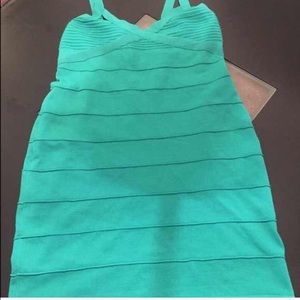 2B (BeBe brand)Turquoise Bandage Dress