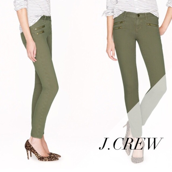 SALE 🎉Like New J.Crew Toothpick Jean with Zippers