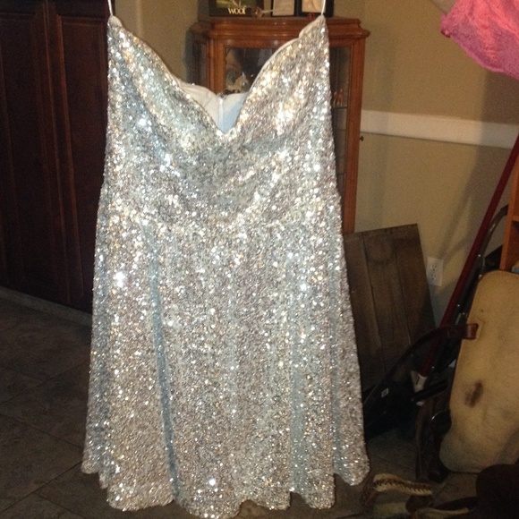 Silver sparkly