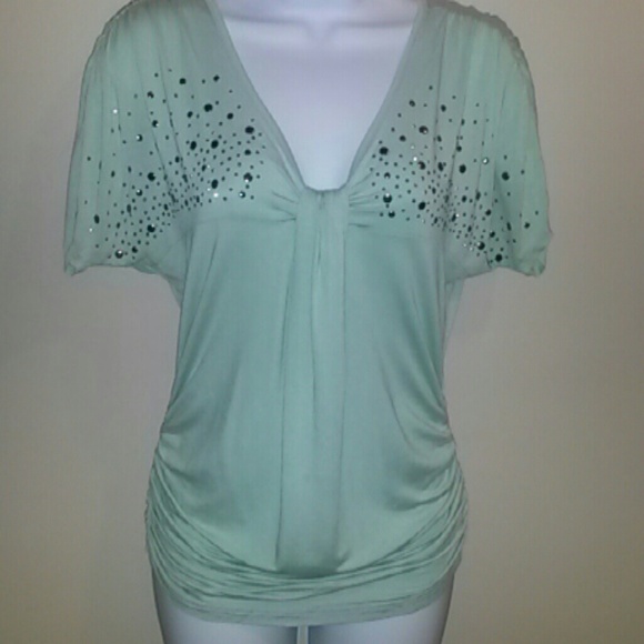 Light mint green top