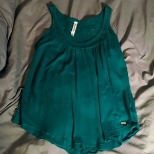Turquoise blue tank top